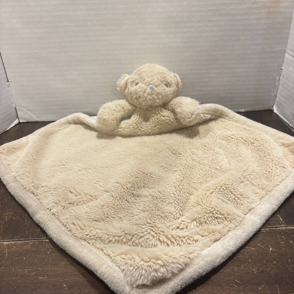 119741 SL Home Fashions Tan So Dreamy Teddy Bear Baby Blanket Security Lovey